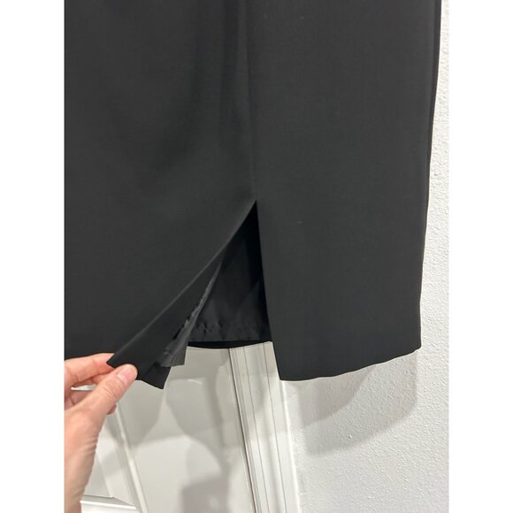 Evan-Picone Womens Black Sleeveless Knee-Length Dress Size 14 - Picture 4 of 10